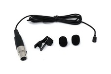 Black Lavalier Lapel Mic W/ 3-pin Mini Xlr For Gtd Audio G-787, G-733, G-622