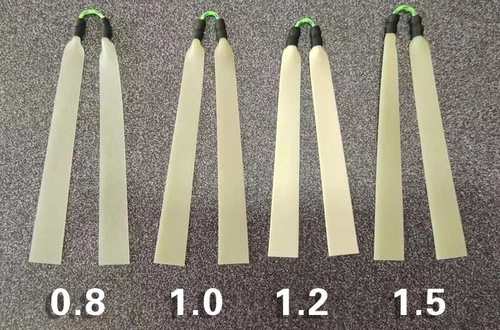 5/10pc Heavy Pull 1.5MM Bow Fishing Slingshot Replacement Latex Flat Rubber Band - Picture 2 of 7