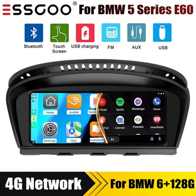 6+128GB Car Stereo For BMW 5/3 Series CCC E60 E61 E63 E90 Carplay GPS DSP 4G NET