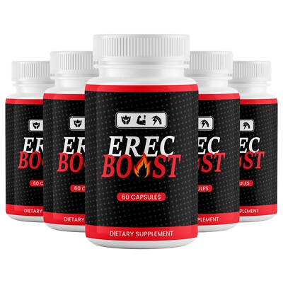 (5 Pack) Erec Boost Pills for men ED Maximize Energy Vitality & Stamina 60ct