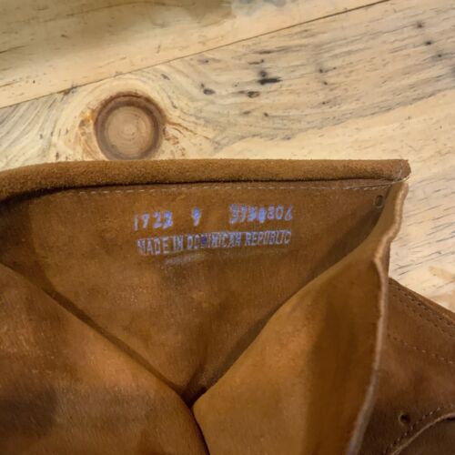 Minnetonka 1922 Fringe Knee High Boots Front Lace Brown Moccasin Men’s Sz 9 NEW - Picture 6 of 20