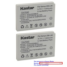 Kastar Replacement Battery Pack for Sanyo DB-L40 Sanyo Xacti DMX-HD1 DMX-HD1A