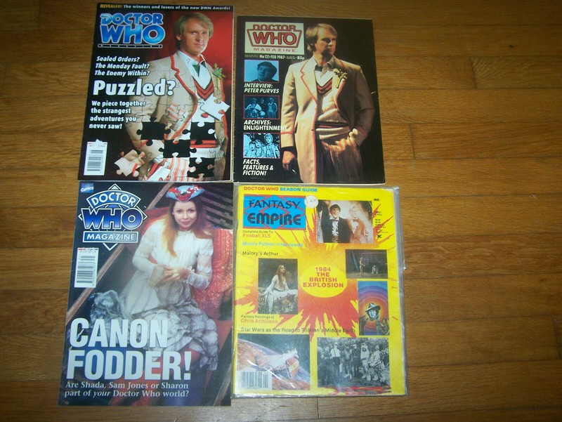 DOCTOR WHO MAGAZINE #121 267 292 Fantasy Empire #10 Peter Davison Monty Python !