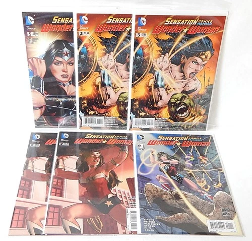 Sensation Comics Featuring Wonder Woman Lot (6 Books) 2014 DC Comics #1 2 3 5