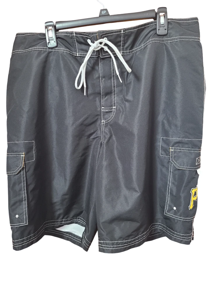 Pittsburgh Pirates Men's Size 2XL Swim Trunks/Board Shorts - Image 2 of 4