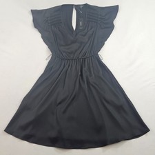 Express dress womens XS polyester black stretch pockets $78 ladies