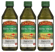 (Pack of 3) Pompeian Smooth Extra Virgin Olive Oil - 16 fl oz