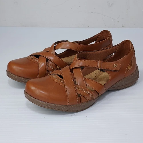 Sandali Clarks Collection donna 11 larghezza media pelle marrone passo Roseville