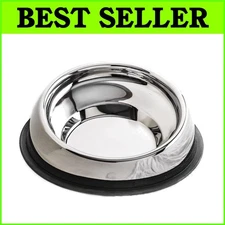 Ergonomic Slanted Stainless Steel Dog Bowl for Flat-Faced Breeds - Large Size