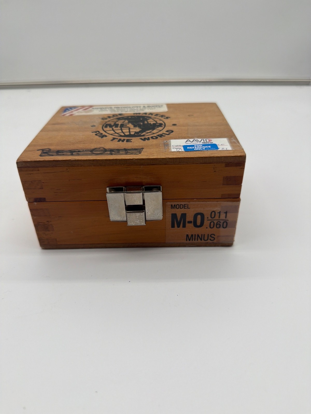 Meyer M-O Plug Gage Set .011-.060 MINUS Complete 50 Pcs Wood Case Vintage