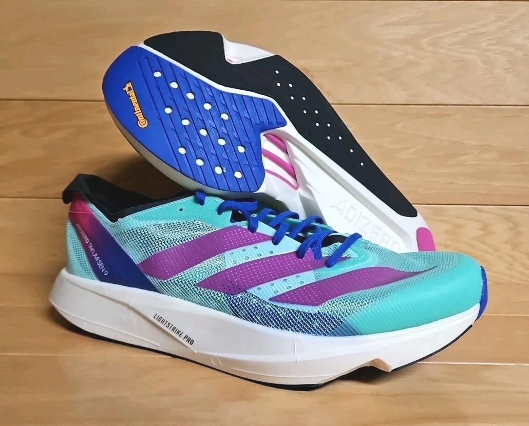 ADIDAS Adizero Takumi Sen 9 Running Shoes Mens Size 7 Pulse Mint Sail GV9094 thumbnail 3