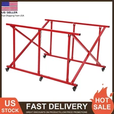 Foldable Steel Truck Bed Cart Auto Parts Dolly 800 lbs Capacity with 6 Casters