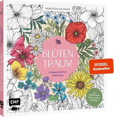Blütentraum - Florale Motive ausmalen | Anastasia Sälinger | deutsch
