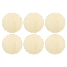 12" Diameter Crochet Basket Bottom, 6Pcs Round Blank Crochet Knitting Wooden ...