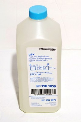 GBX Manual Fixer&Replinisher, 1 Ltr btl (makes 1 Gal) 190 1859 Carestream Dental