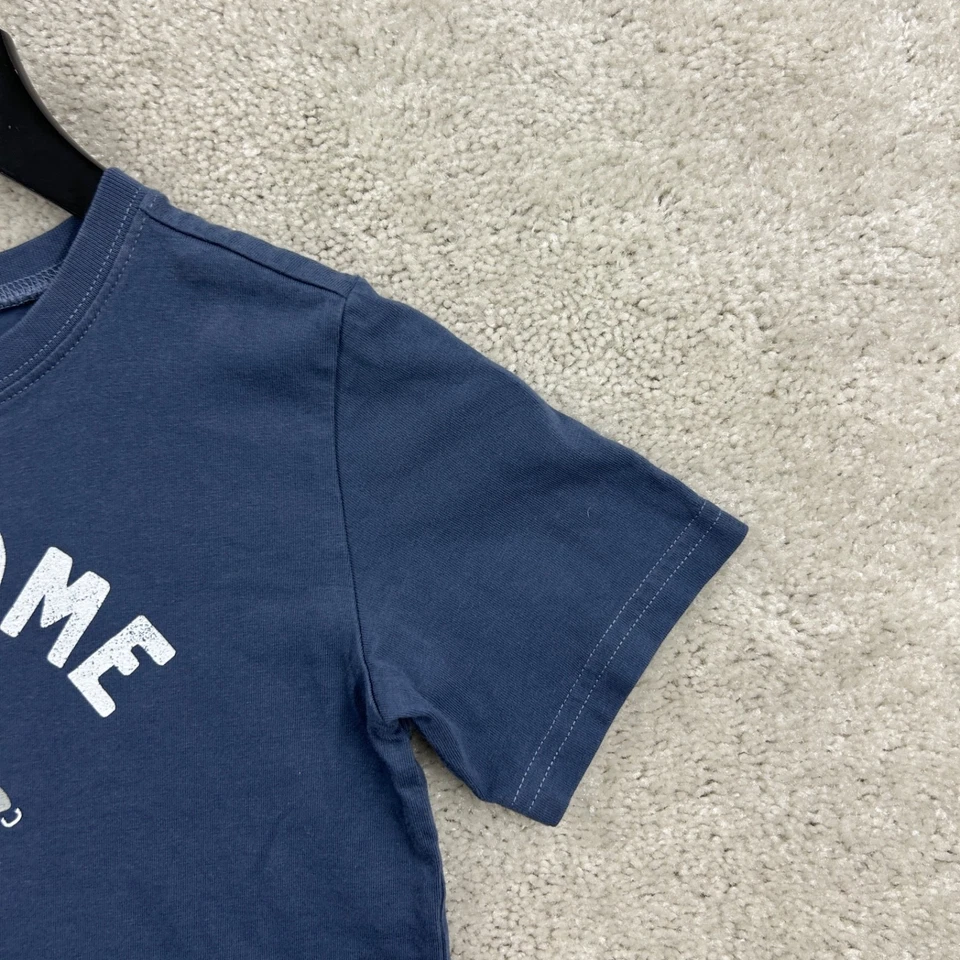 Camiseta Life Is Good Niño Talla Mediana Azul Manga Corta Algodón Mandíbulas Tiburón Foto 3 de 4