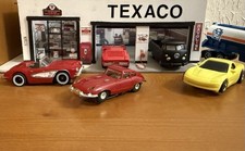 HTF Rare Faller 4853 H.O. 1965 Jaguar E Type Coupe in Dark Red Slot Car Runs