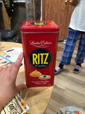 Vintage 1986 Limited Edition Ritz Cracker Tin with Lid