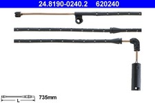 ATE Warnkontakt Bremsbelagverschleiß 24.8190-0240.2 für BMW X3 E83 xDrive