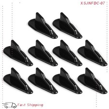 10x Universal Black Evo-style Roof Shark Fins Spoiler Wing Kit Vortex Generator 10x Universal Black Evo-style Roof Shark Fins Spoiler Wing Kit Vortex Generator
