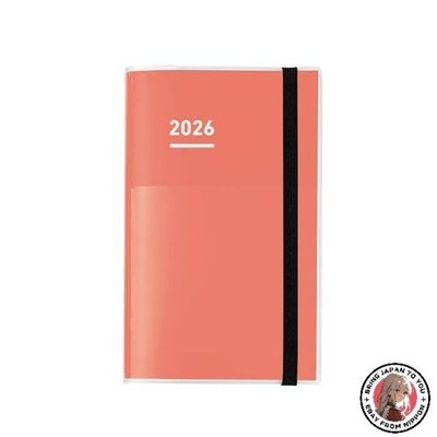 NEW Kokuyo Jibun Techo First Kit Planner 2026 Monthly/Weekly A5 Slim Red