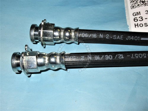 Par de mangueras de freno trasero Corvette 1963-1982 GM 3878958 hechas en Estados Unidos - Imagen 4 de 4