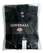 Dickies Deluxe Blended Coverall Size Med Reg Black 48799 Long Slv NEW with Tags