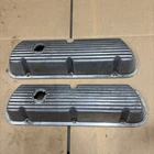 289 302 351W Ford Aluminum Plain “Cobra” Style Finned Valve Covers Made In USA