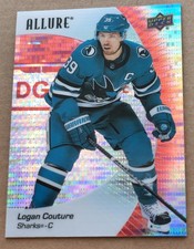 2023-24 Upper Deck Allure Red Rainbow Logan Couture San Jose Sharks #74