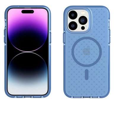 Tech21 EVO CHECK Case Hülle für iPhone 14 Pro Max Multi Fallschutz - Blau