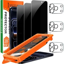 Para iPhone 17 Pro Max 3+3 Protector De Pantalla Privacidad AntiEspia y Camara