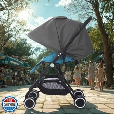 LweiPsqLin Baby Stroller Sun Shade - Waterproof UPF50+ Blackout Cover | Cotto