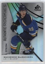 2019 SP Game Used Authentic Rookies Rainbow /294 Mackenzie MacEachern #108 01ks