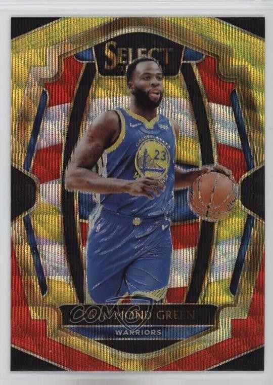 2018-19 Panini Select Premier Level Tri-Color Prizm Draymond Green #123 5yi