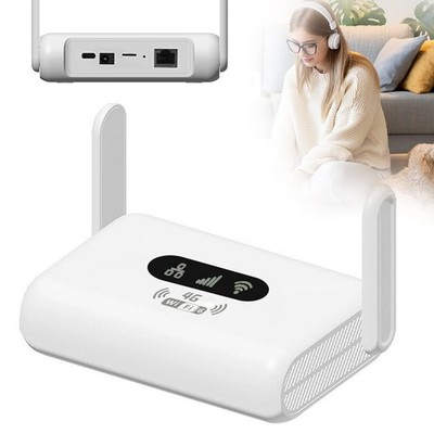 4G LTE Router WiFi 6 CPE Router mit 2 Externe Antennen&SIM-Kartensteckplatz