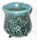 VTG MCM Hull Green Drip Glazed Pottery Floral Vase B31 Footed Bowl Dish Planter