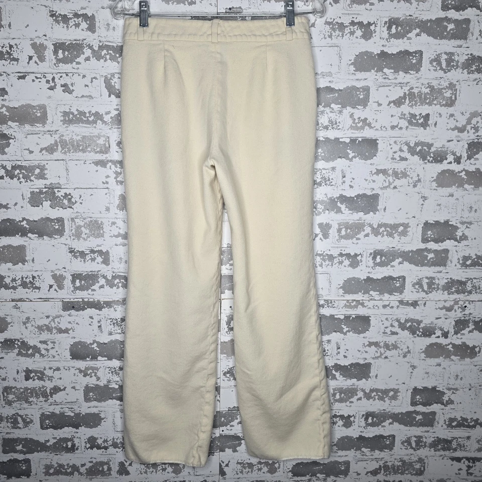 Pantalones Lauren Ralph Lauren 100 % lana para mujer 12 cáscaras de huevo pierna recta cómodos suaves Foto 4 de 4