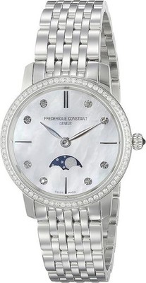 Frederique Constant Slimline FC-206MPWD1SD6B Quarzwerk Damen-Armbanduhr