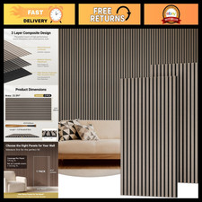 Wood Wall Panels for Interior Decor - 2 Pack, 47.2" x 23.6", Stylish Home Accent