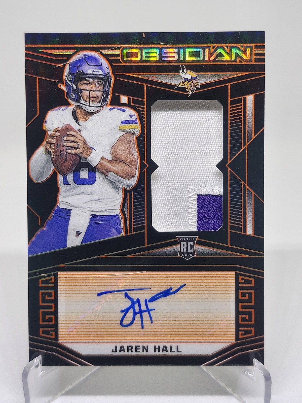 2023 Panini Obsidian #209 Jaren Hall Electric Etch Orange #/49