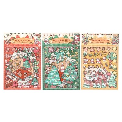 Aesthetic Sticker 3D Scene Sticker Christmas Eve Sticker Festival Sticker