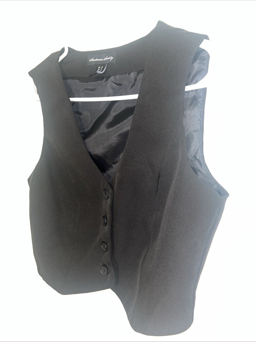 chinese dress ladies Women's Satin Silky Vest Button Down Sleeveless V Neck Tank Tops Waistcoat  Jacket Black at Amazon Women's Clothing store