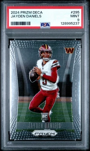 2024 Panini Prizm Deca Jayden Daniels #295 (RC) PSA 9 Mint