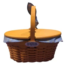 Longaberger 2000 Collector's Century Celebration Cheers Basket & Liner Lid More
