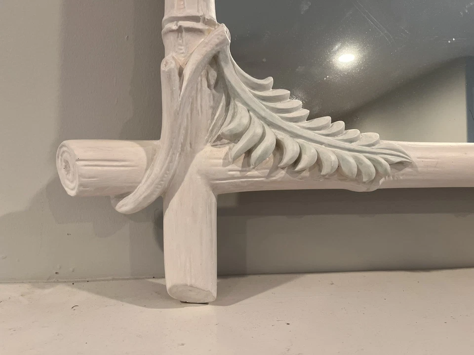 VINTAGE 1971 GAMPEL STOLL BAMBOO MIRROR NEW YORK PALM BEACH STYLE #687 HOLLYWOOD - Image 2 of 4