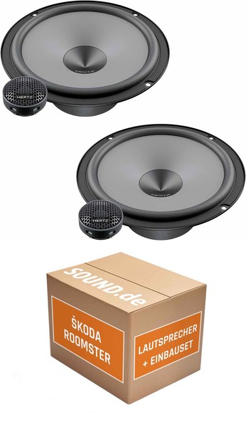 Lautsprecher Vorne Hertz K 165 KIT FüR Skoda Roomster Typ 5J | 2X Tief-Mitteltö-image