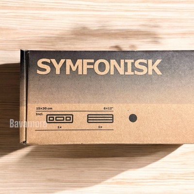 SET of 2 IKEA SYMFONISK Bookshelf speaker wall bracket, Black 12