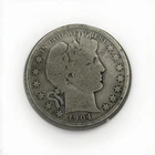 1904-S San Fransisco Barber Half Dollar Key Date Silver Coin U.S