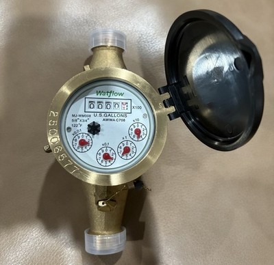 Watflow DN20 3/4'' NPT Couplings Gallon Water Meter