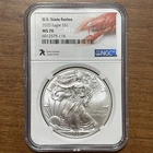 2020 7K Metals U.S. State Series American Silver Eagle NGC MS70 - Louisiana